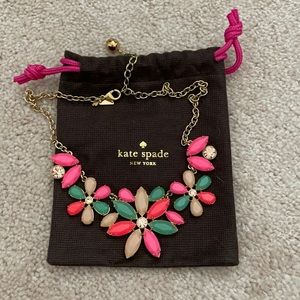 Kate spade flower statement necklace